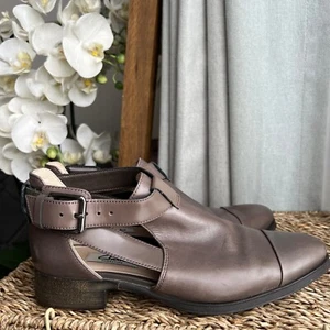 Clarks Narrative Women's Shoes Size UK 5 D EUR 38 Taupe Leather Ankle Strap - Picture 1 of 9