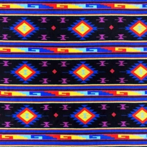 Colorful Diamonds Native Fleece Fabric - 60" Wide / Sold by the yard - Picture 1 of 1