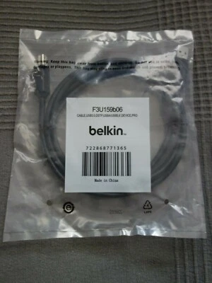 Belkin USB3.0 Data Transfer Printer Cable, Type A Male Type B Male 6 ft - Image 1 of 4