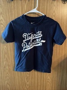 Youth Nike Size Small (8) Short-sleeve T-shirt Navy Blue “Definite Potential” - Picture 1 of 3