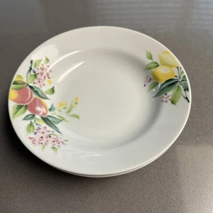 Le Monde Cuisine Springtime Soup Cereal Bowls Set of 4 Fruit Floral Japan - Picture 1 of 5