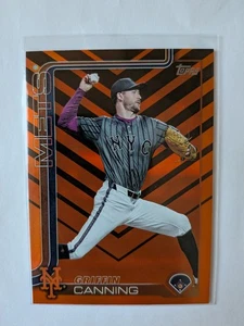 2025 Topps Update Series Baseball Holiday US40 Griffin Canning, New York Mets - Picture 1 of 3