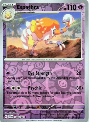 Espathra 103/198 - REVERSE HOLO - SV01: Scarlet & Violet Base Set - NM - Image 1 of 2