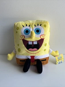 SpongeBob Schwammkopf 12 Zoll Plüsch Kuschelkissen Nickelodeon - Bild 1 von 16