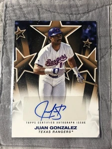 2025 Topps Serie 1 Baseball Stars Autogramm Gold /50 Juan Gonzalez #BSA-JG Autogramm - Bild 1 von 2