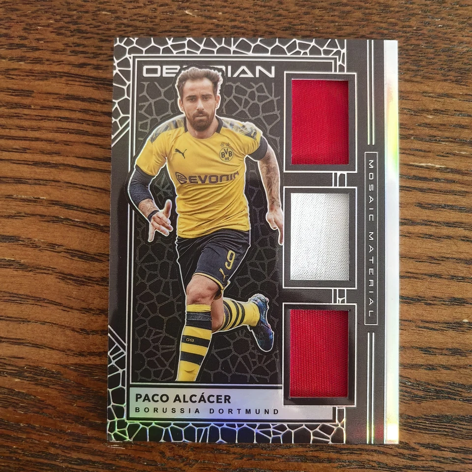 Paco Alcacer 2019-20 Panini Obsidian Soccer Mosaic Material Relic /149 - Image 1 of 2