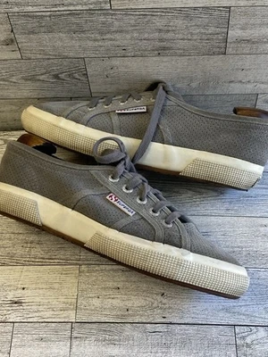 Zapatillas informales para mujer Superga Signature de lona grises talla 6,5 Foto 1 de 4