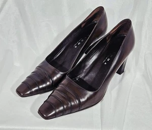 Paloma Leder Pumps, Größe 9M, braun, Made in Italy - Bild 1 von 7