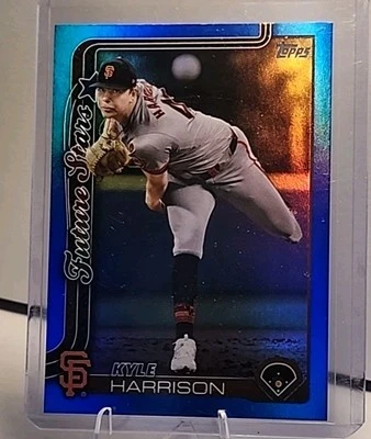 2025 Topps Series 1 - Future Stars Kyle Harrison #177 Blue Holofoil /150 - Image 1 of 2