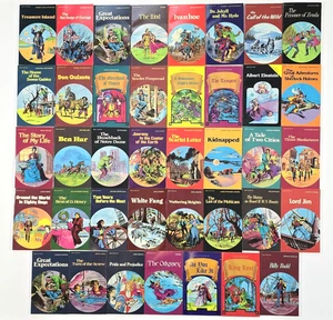 VINTAGE POCKET CLASSICS COMIC PAPERBACK BOOK LOT 39 pcs LITERATURE BIO 1984 80's - Picture 1 of 16