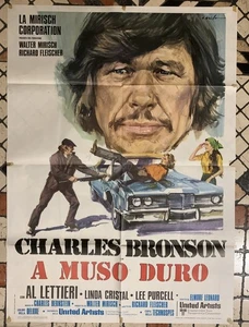 ORIGINAL ITALIENISCHES FILMPLAKAT KINO CHARLES BRONSON Mr. Majestyk FLEISCHER - Bild 1 von 1