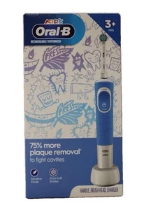 Oral-B Kid's Rechargeable Toothbrush Ages 3+ Soft Bristles Sensitive Mode - Picture 1 of 2