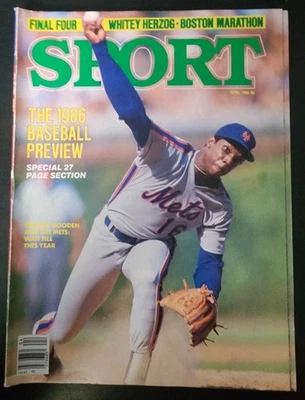 Sport Magazine April 1986 – Dwight Gooden New York Mets Cover (No Label) - Image 1 of 4