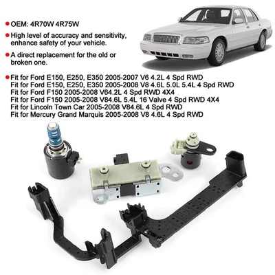 Подходит для Ford E150 E250 E350 F150 комплект электромагнитных клапанов коробки передач 4 шт i5w2 - Изображение 1 из 4