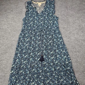Knox Rose Maxi Dress Womens XXL Blue Ditzy Floral Boho Western Cottage Prairie - Picture 1 of 10