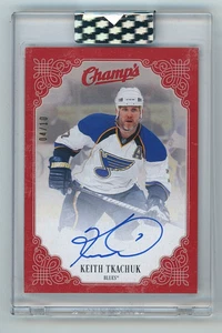 2023 -24 Upper Deck Clear Cut Keith Tkachuk Champ's Red Autograph 4/10 Auto - Picture 1 of 2