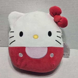 Juguete de peluche Hello Kitty Squishmallow Sanrio rojo y blanco nuevo con etiquetas 8" - Imagen 1 de 6