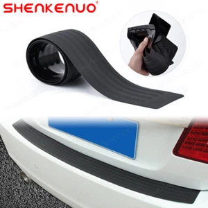 Rear Bumper Protector Universal Rubber Anti-Scratch Trunk Exterior Accessories - Foto 1 di 16