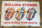 Original The Rolling Stones Licks World Tour 200203 Original Conert Tour Poster