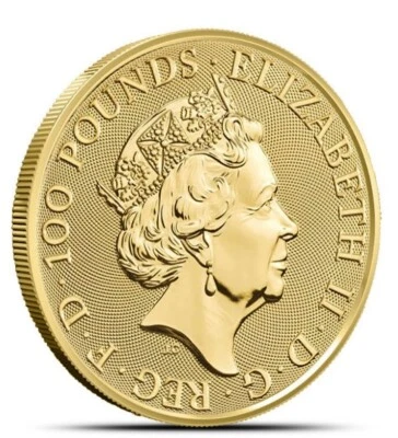 2022 1 oz Gold British Royal Arms Coin BU Uncirculated .9999 Pure Gold  - Image 1 of 4