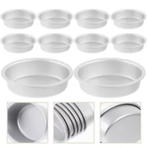 10 Pcs Pastry Molds Cake Pans Oval Set Sets for Baking Flan Egg Tart - Picture 1 of 11