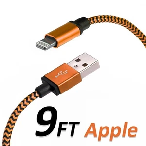 9FT iPhone USB Charger Data Cable Braided For Apple Devices High Quality - Picture 1 of 1