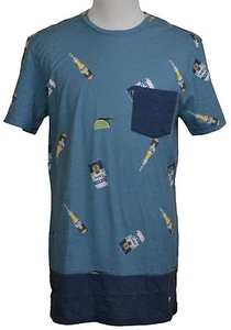 Camiseta Corona Extra Cerveza Gráfica con Bolsillo Azul Mediana Nueva con Etiquetas - Imagen 1 de 1