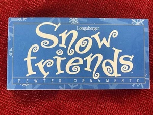 Longaberger, "Snow Friends", Pewter Ornaments, NIB - Picture 1 of 9