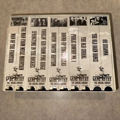 Gene Autry the Singing Cowboy Collection Boxed Set VHS Movie Video - Image 1 of 2