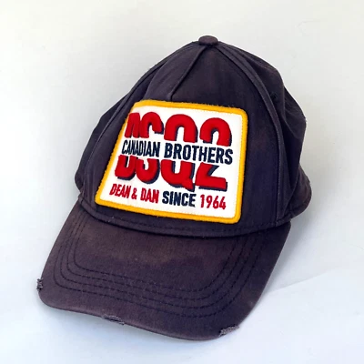 Gorra de béisbol DSQUARED2 Canadian Brothers Dean & Dan azul marino talla única desvanecimiento Foto 1 de 4