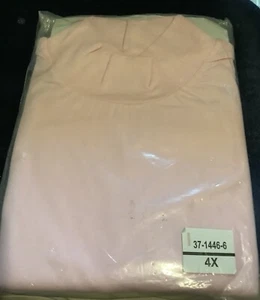 FREE SHIPPING WOMAN WITHIN PINK MOCK TOP SIZE 4X LONG SLEEVE NEW IN PACKAGE - Picture 1 of 3