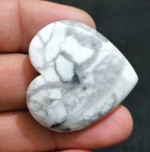 75,10 Krt für Schmuck Toller Howlith Türkis Herz Cabochon Lose Edelstein - Bild 1 von 3