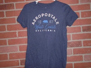 AEROPOSTALE CLASSIC CREW WEST COAST CALIFORNIA TEEN GIRLS TSHIRT SIZE LARGE - Picture 1 of 3