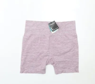 Primark Womens Purple Nylon Hot Pants Shorts Size L L4 In Regular • 3.36€