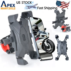 Motorcycle Bike Handlebar Mount Holder Bicycle For iPhone Samsung Cell Phone GPS - Picture 1 of 8