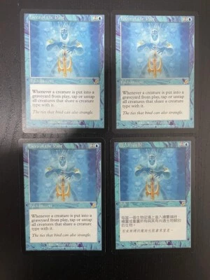 MTG 4X SCOURGE FACES OF THE PAST ENGLISH + CHINESE MAGIC THE GATHERING BLUE RARE - Image 1 of 4