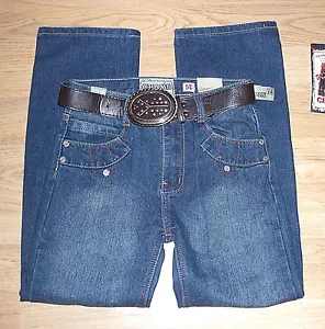 ☆Boys "Chams" Tough Jeans w/Oversided Belt☆Sz.14☆Expensive Jeans☆NWT's - Picture 1 of 10