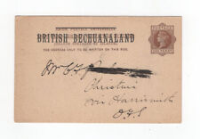 1893 Br. Bechuanaland 1d QV stationery card Vryburg  to Harrismith O.V.S