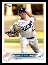 2022 Topps Pro Debut PD-174 Maddux Bruns   ACL Dodgers  Baseball Card