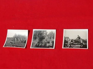 Tres fotografías de soldados de combate de la Segunda Guerra Mundial Tropas de infantería alemanas frente ruso en muy buena condición     - Imagen 1 de 12