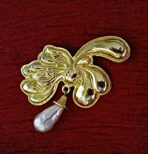 Edouard Rambaud Large (3") Brooch Vtg 80"s Paris France - Picture 1 of 4