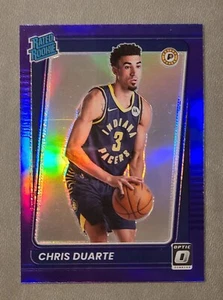 Chris Duarte 2021-22 Donruss Optic Purple Prizm #173 (Rated Rookie) - Picture 1 of 2