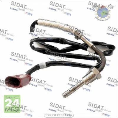 Sensore temperatura gas scarico Sidat per VW JETTA III IV GOLF VI BEETLE f8g - Immagine 1 di 3