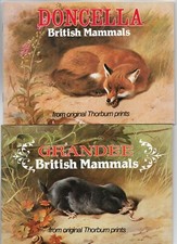 2 DIF BRITISH  MAMMALS  COMPLETE ALBUMS DONCELLA & GRANDEE EX COND