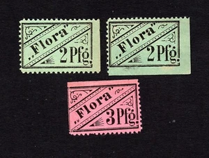 Bytom, Gliwice, Konigshutte, Opole 1896 3 stamps Mi#1-2 MH rural post RARE - Picture 1 of 2