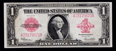 US 1923 $1 Washington Legal Tender FR 40 VF-XF (571) - Image 1 of 2