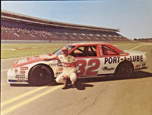 Postcard-1989 Nascar Dale Jarrett Port-a-Lube #32 Oldsmobile 7" x 5.5" - Picture 1 of 2