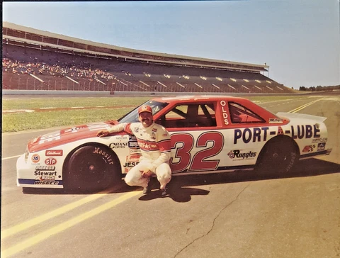 Postcard-1989 Nascar Dale Jarrett Port-a-Lube #32 Oldsmobile 7" x 5.5" Cover