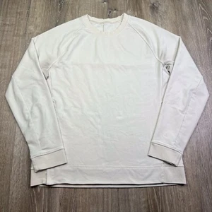 Lululemon Pullover City Sweat Crew Neck Sweater Mens Size Large Ivory - Picture 1 of 13
