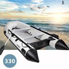 NEMAXX PROFI Schlauchboot 330 cm + Aluboden Paddelboot 485kg Sportboot Angelboot